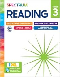 Spectrum Reading 3rd Grade Workbooks, Activity Book Covering Nonfiction and Fiction Passages, Story Structure, Identifying Main and Key Ideas, and more, Classroom or Homeschool Curriculum