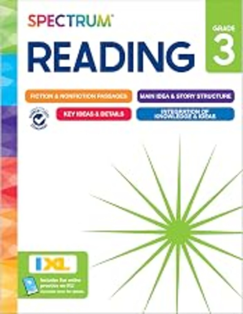 Spectrum Reading 3rd Grade Workbooks, Activity Book Covering Nonfiction and Fiction Passages, Story Structure, Identifying Main and Key Ideas, and more, Classroom or Homeschool Curriculum