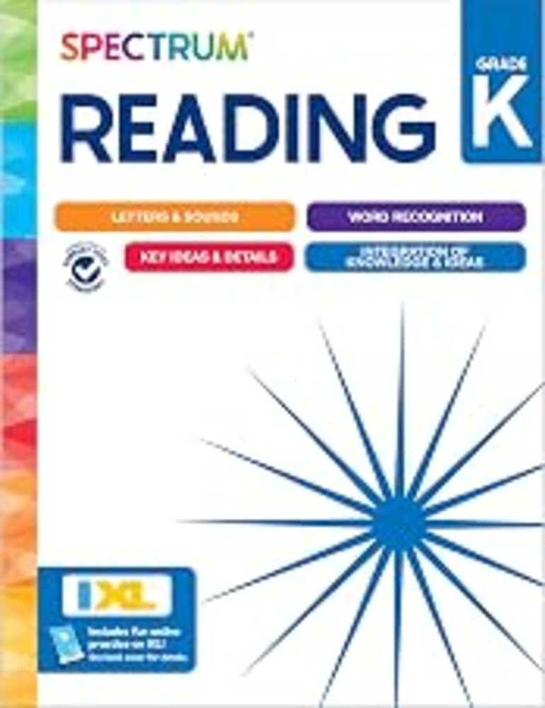 Spectrum Reading Kindergarten Workbooks, Activity Book Covering the Alphabet, Sight Words, and more Phonics for Kids Ages 5-6, Classroom or Homeschool Curriculum