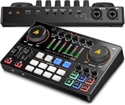 MAONO E2 Gen2 Podcast Equipment Bundle Audio Interface Mixer | Dual XLR Input, loopback, Bluetooth, streaming recording, podcast studios, creators, PC smartphone workflows, MaonoCaster
