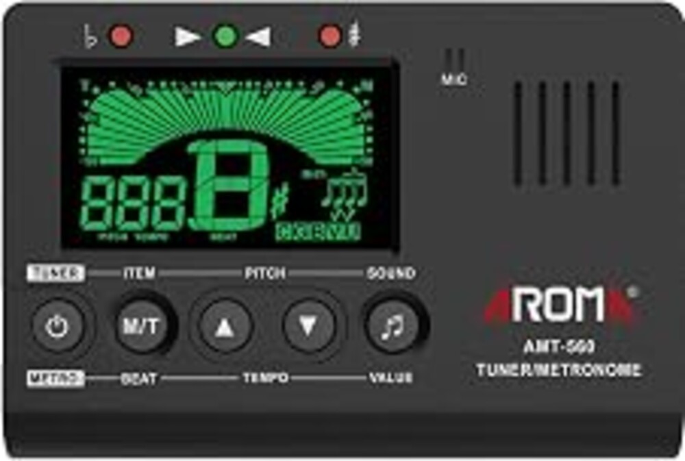 Ulumac Aroma 3-in-1 Digital Metronome Tuner for Guitar, Bass, Violin, Piano | For All Instruments - Ukulele, Trumpet, Flute, Clarinet - Accurate Chromatic Tuner, Tone Generator, Easy to Use, Pocket Size