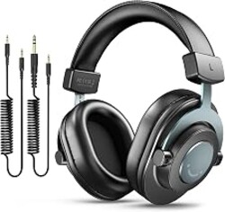 FIFINE HD8 Wired Studio Monitor Headphone, Detachable 3.5mm/6.35mm Cables | Podcast Headphones with 50mm Drivers, Closed-back, 50mm Drivers, Passive Noise Canceling, Lightweight, for PC/Mixer/Amplifier