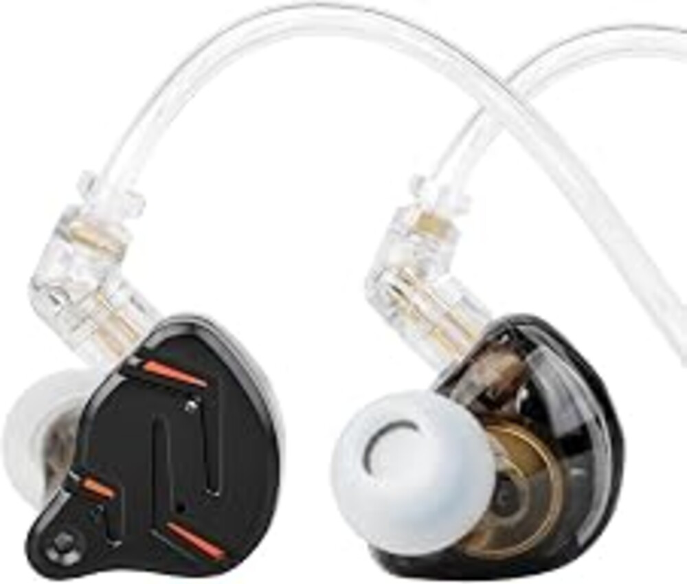 2026 Latest KZ ZST PRO X in Ear Monitor Headphone, 1BA 1DD Hybrid Driver Wired Gaming Earbuds Deep Bass Sound Ear buds HiFi IEM for Gaming Music Video Singer Musician Drummer (without mic, Black Gold)
