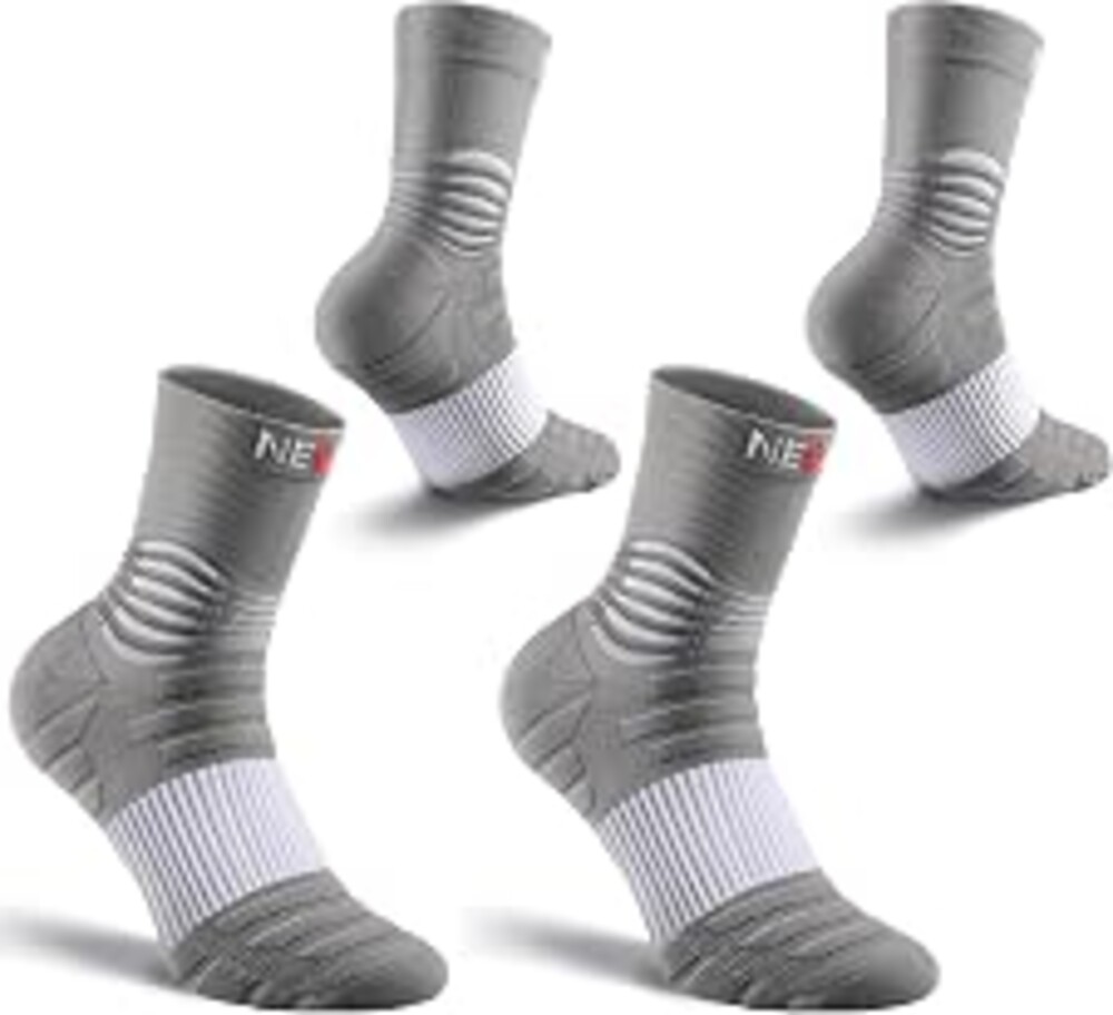 NEENCA Professional Compression Socks for Women Men Circulation, 20-30 mmHg | 2 Pairs Medical Socks, for Pain Relief, Plantar Fasciitis, Swelling, Neuropathy, Nurse, Travel, Pregnancy, Flight, Daily Wear