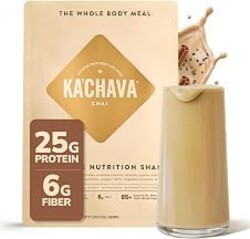 Ka’Chava Whole Body Meal Shake Chai 2 lb – Vegan Protein Powder with 85+ Superfoods & Greens – Plant-Based Meal Replacement with Probiotics & Digestive Enzymes – Gluten & Dairy Free (15 Servings)