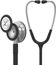 3M Littmann Classic III Monitoring Stethoscope, 5620, More Than 2X as Loud, Weighs Less, Stainless Steel Chestpiece, 27" Black Tube