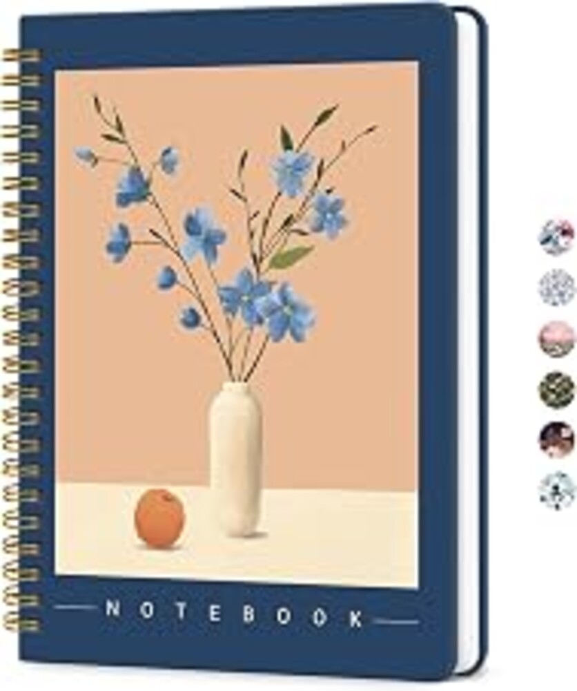 ZOTIA Lined Spiral Journal for Women, A5 Aesthetic Hardcover Notebook for Work, School & Note Taking, Pretty College Ruled Journal, 140 Pages, 6" x 8", Soft Balance