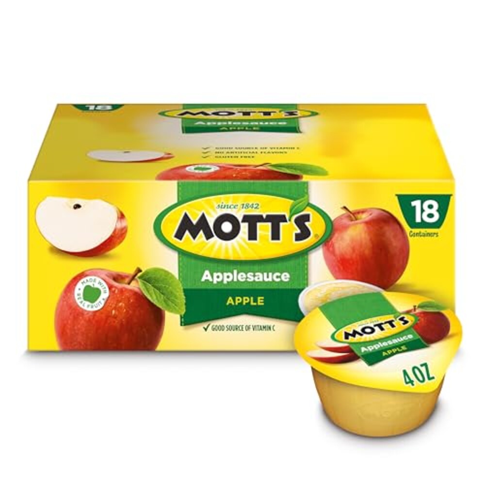 Mott's Applesauce, 4 Oz Cups, 18 Count,