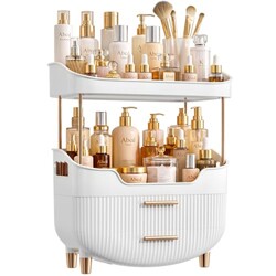 caktraie 4-Tier Makeup Organizer Bathroo