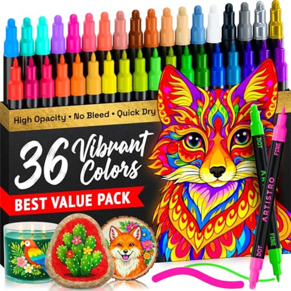 ARTISTRO Dual-Tip Acrylic Paint Marker P