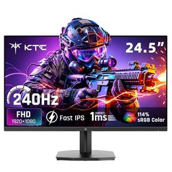 KTC 24.5 Inch 240Hz Gaming Monitor, FHD