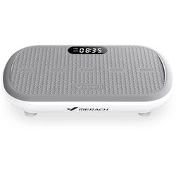 Merach CV40 Curved Vibration Plate Exercise Machine with 440lbs Capacity | 200W Powerful Motor, 13mm Amplitude, Shake Plate for Lymphatic Drainage, Bluetooth, Silicone Pedal, Resistance Band, Home Gym