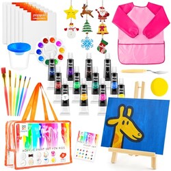 Acrylic Paint Canvas Set for Kids, Compl