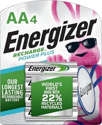 Energizer Power Plus Rechargeable AA Bat