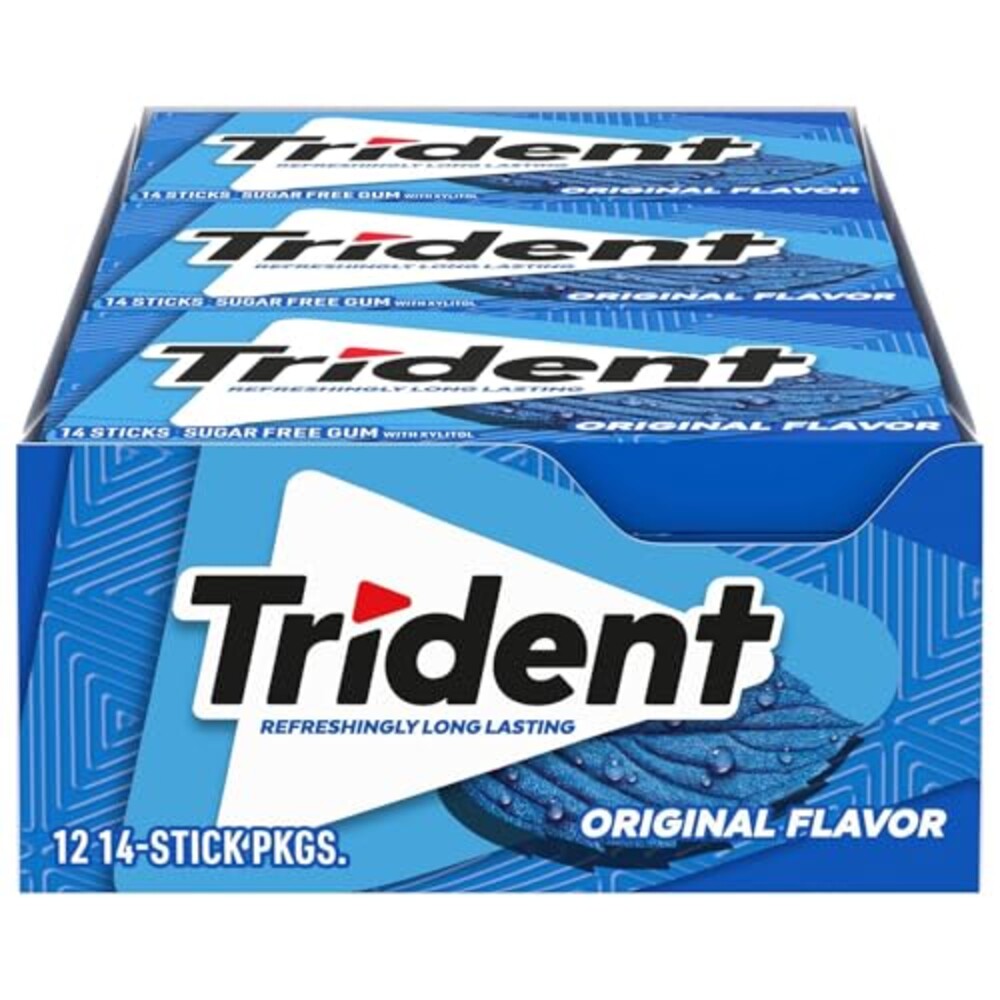 Trident Original Sugar Free Gum, 12 Pack