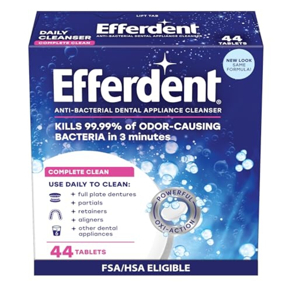 Efferdent Denture Cleaner Tablets, Compl