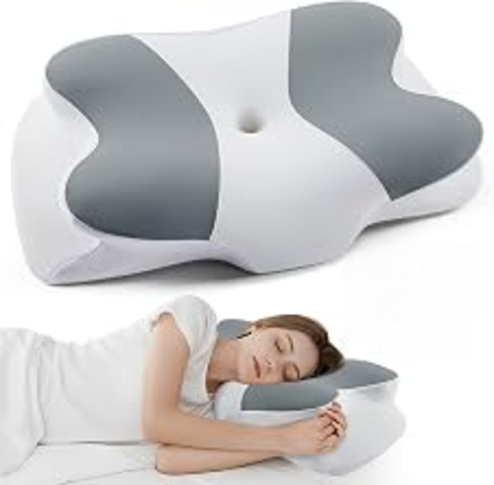 DONAMA Cervical Pillow Ergonomic Memory Foam Pillow for Neck Support | Neck Pillow for Pain Relief, ergonomic support for back/shoulder, Cooling side sleeper pillow, Queen Size