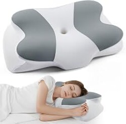 DONAMA Cervical Pillow Ergonomic Memory Foam Pillow for Neck Support | Neck Pillow for Pain Relief, ergonomic support for back/shoulder, Cooling side sleeper pillow, Queen Size