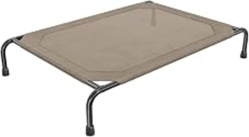 Simple Trending Raised Dog Bed for Large Dogs, Waterproof XL Dog Cot, Brown | Outdoor Cooling Elevated Pet Bed Load 150lb, 47.75" x 30.5"