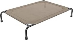 Simple Trending Raised Dog Bed for Large Dogs, Waterproof XL Dog Cot, Brown | Outdoor Cooling Elevated Pet Bed Load 150lb, 47.75" x 30.5"