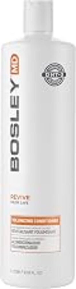 BosRevive Volumizing Conditioner for Thinning, Color/Chemically-Treated Hair – DHT Blocker, Sulfate-Free, Vegan, Biotin, Saw Palmetto & Rosemary – Thicker, Fuller Hair – 33.8 Fl Oz.