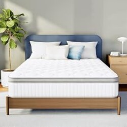 Neo Sleep Queen 12 Inch Hybrid Pocket Spring Mattress, Motion Isolation | Pressure Relief, Medium Feel, Edge Support, Individually Wrapped Pocket Spring, Slip Resistant Cover, CertiPUR-US Certified