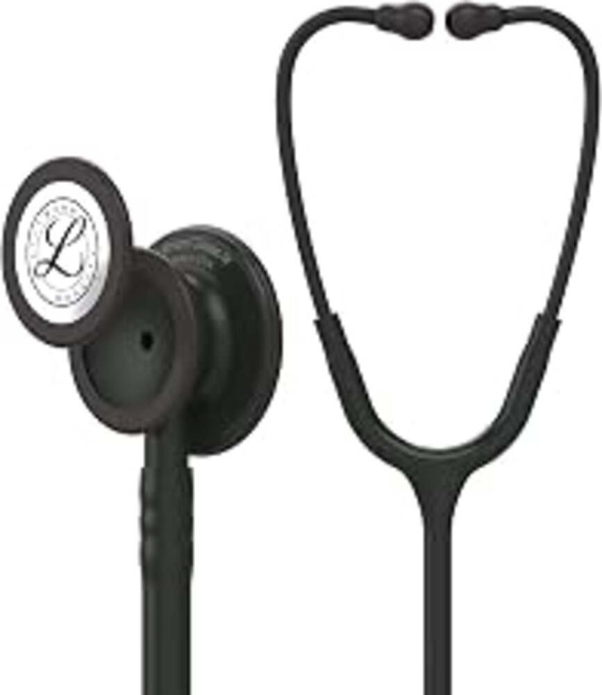 3M Littmann Classic III Monitoring Stethoscope, 5803, More Than 2X as Loud, Weighs Less, Stainless Steel Black-Finish Chestpiece, 27" Black Tube, Stem and Headset