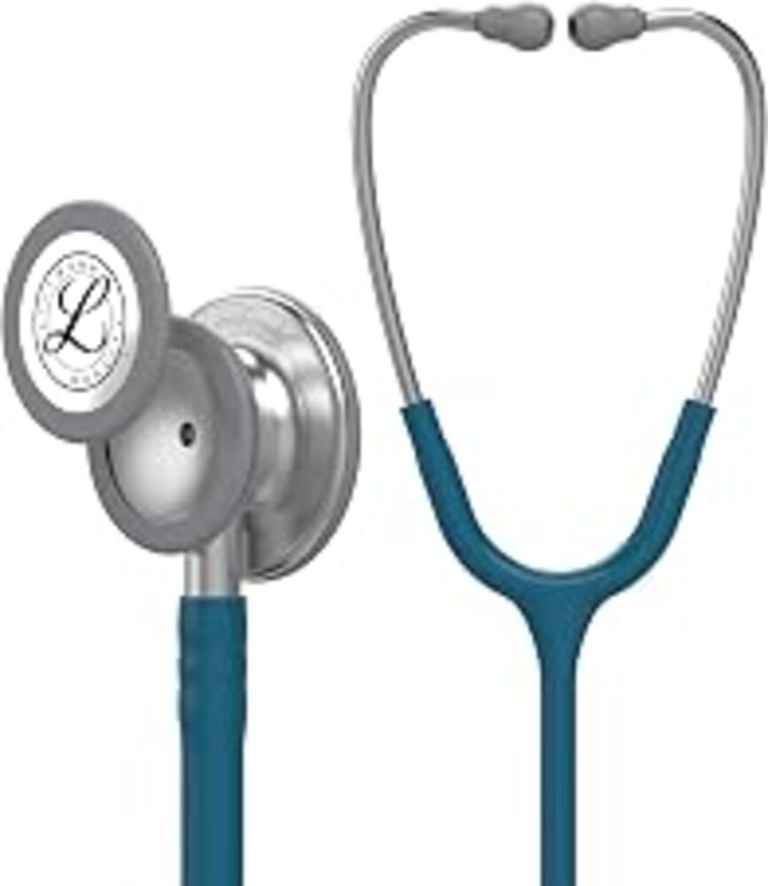 3M Littmann Classic III Monitoring Stethoscope, 5623, More Than 2X as Loud, Weighs Less, Stainless Steel Chestpiece, 27" Caribbean Blue Tube | Stainless Steel Chestpiece. More Than 2X as Loud*, Weighs Less**