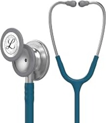 3M Littmann Classic III Monitoring Stethoscope, 5623, More Than 2X as Loud, Weighs Less, Stainless Steel Chestpiece, 27" Caribbean Blue Tube | Stainless Steel Chestpiece. More Than 2X as Loud*, Weighs Less**