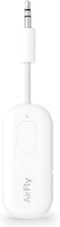 Twelve South AirFly Pro, Bluetooth Wireless Audio Transmitter, White | Bluetooth Adapter for AirPods/Headphones, 20+ Hr Battery, Works with 3.5mm aux Jacks on Airplanes, TVs, Gym Equipment, Travel