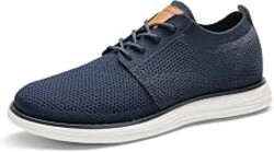 Bruno Marc Men's KnitFlex Breeze Casual Dress Sneakers | Breathable Lightweight Mesh Lace-Up Derby Walking Shoes for Work & Weekend