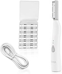 SPA SCIENCES - SIMA Patented Dermaplane Razor for Women Face | Painless 2-in-1 Facial Exfoliation & Peach Fuzz Hair Removal, Anti-Aging, 3 Speeds, Rechargeable, 7 Weeks Treatment