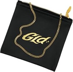 GLD Cuban Link Chain for Men and Women - Gold-Plated Micro Cuban Chain with Premium Storage Travel Pouch - Snatch-Proof Clasp, Sweat-Proof and Fade-Resistant - Lifetime Quality, Designed in Miami