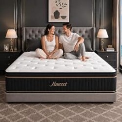 King 14 Inch Hybrid Mattress in a Box, Soft Plush for Side Sleepers,7-Zone | 2026 Upgraded Gel Memory Foam & Zoned Pocket Coils, Hip & Lumbar Support, Pressure Relief, Motion Isolation & 365-Day Trial