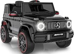 Mercedes-Benz G63 Kids Ride On Car, 12V Toddler Electric Car with Remote | Licensed Mercedes G Wagon, parental remote control, durable body, LED lights, music, upgraded motors and soft start safety