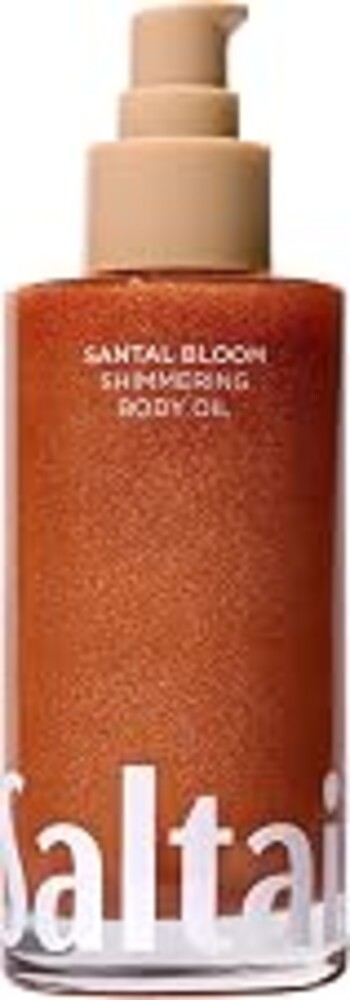 Saltair Shimmering Body Oil | Santal Bloom Radiant Moisturizer | 4 fl oz | Light-reflecting pearls and a silky texture for a luminous-looking finish and smooth post-bath use