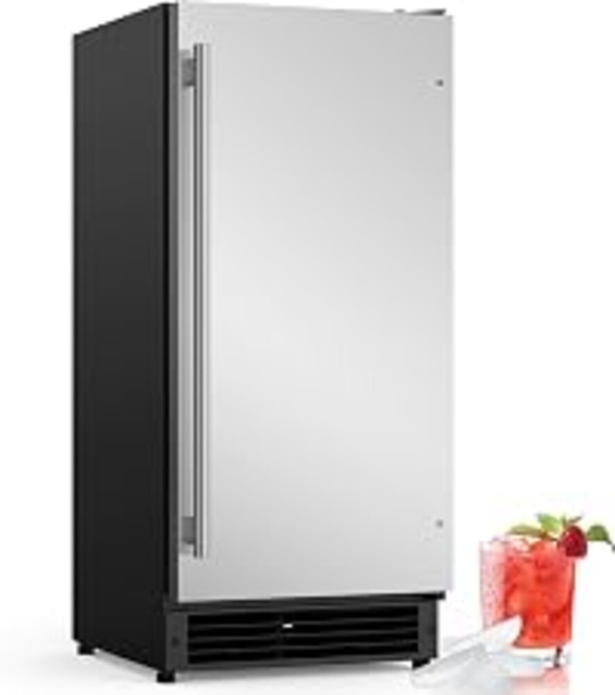 COTLIN 15" W Drainless Under Counter Ice Maker with 22LBS Storage Bin | Crescent Ice, Free Standing Built-in Ice Maker for Residential Commercial Use, No Drain Required, ETL Approved, 2026 Upgraded
