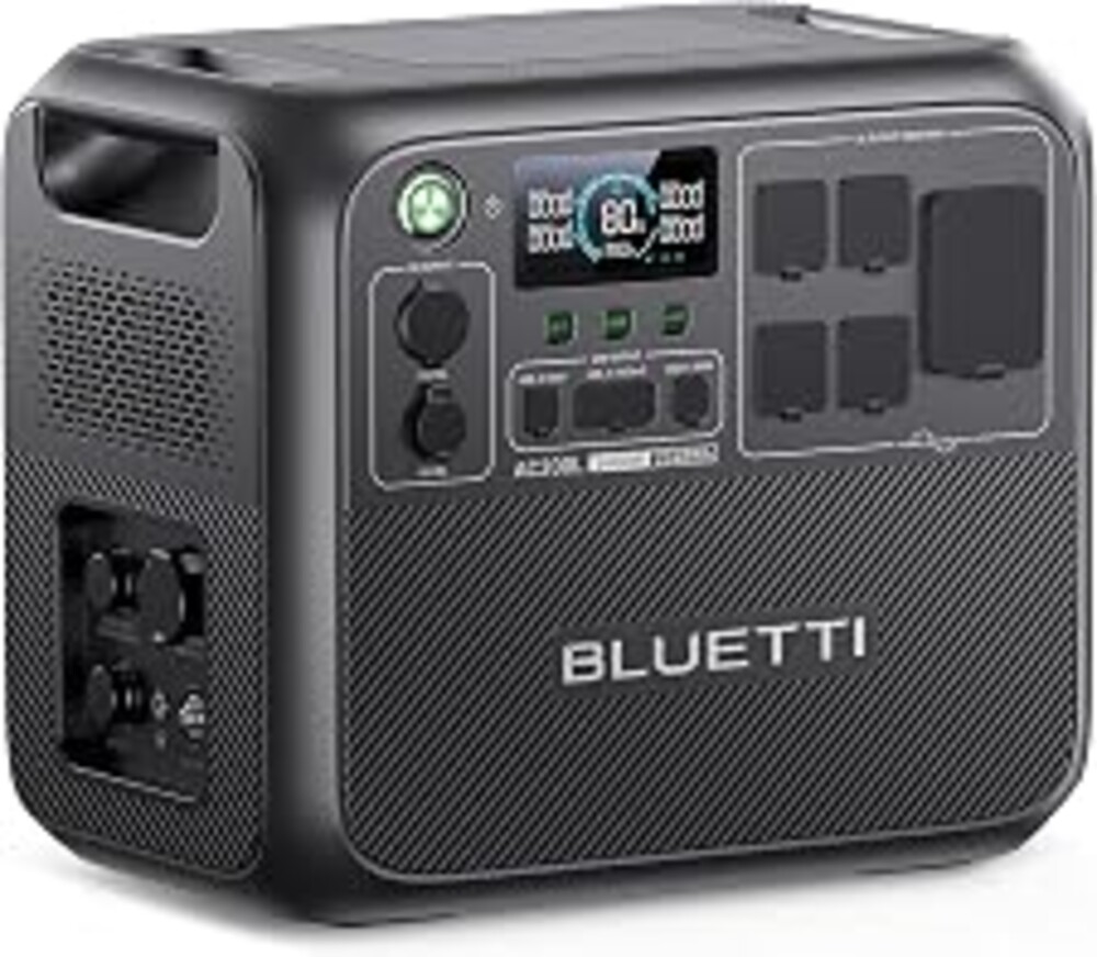 BLUETTI AC200L Portable Power Station 2048Wh 2400W LiFePO4 Battery | 3600W Power Lifting, Expandable to 8192Wh, 30A RV Output, Solar Generator for Camping, RV, Home Use, Emergency