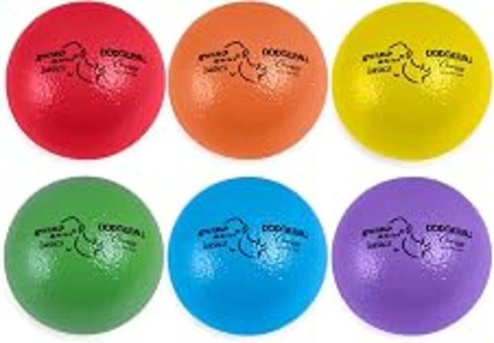 Champion Sports Rhino Skin Dodgeball Set – 6 Soft Foam Balls with Durable Coating, 6" or 7" for Gym, Playground Play