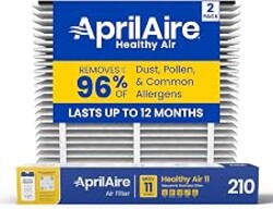 Genuine AprilAire 210 Replacement Filter for AprilAire Whole-House Air Purifiers - MERV 11, Clean Air & Dust, 20x25x4 Air Filter (Pack of 2)