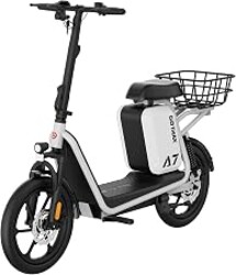 Gotrax 12"/14"/16" Electric Scooter with Seat for Adults&Teens, Max 25Miles | Up to 15.5 mph/20mph, 400W/500W Motor, Dual Shocks, Adjustable Wide Seat, Pneumatic Tire, Foldable T-Bar, Basket & Hook