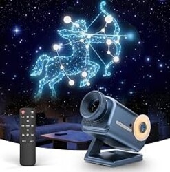 Rossetta 3D Projector with 60 Scenes, Galaxy Star Projector for Room Decor | Bluetooth Speaker, 1H/2H Timer & Remote, Night Light for Bedroom, Party, Christmas & Birthday Gifts for Adults, Girls, Boys