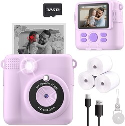 ESOXOFFORE Instant Print Camera for Kids, Christmas Birthday Gifts for Girls Boys Age 3-12,Kids Digital Cameras for Toddler,
