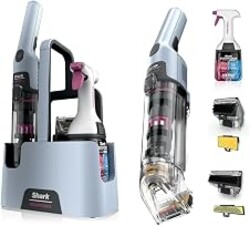 Shark StainForce Cordless Stain, Odor & Urine Remover, 2 Tools, HX102BRN | For Carpets, Area Rugs, Upholstery, Cars & Outdoors, Dual-Activated Formula, Stain Eliminator & Wide Stain Tools, Caddy