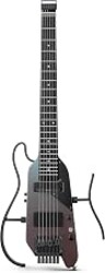 Donner HUSH X PRO Electric Guitar Kit - Smart Travel Guitar with Dozens of Preset Combinations, 7 Tone Sim Options, Midnight Glow