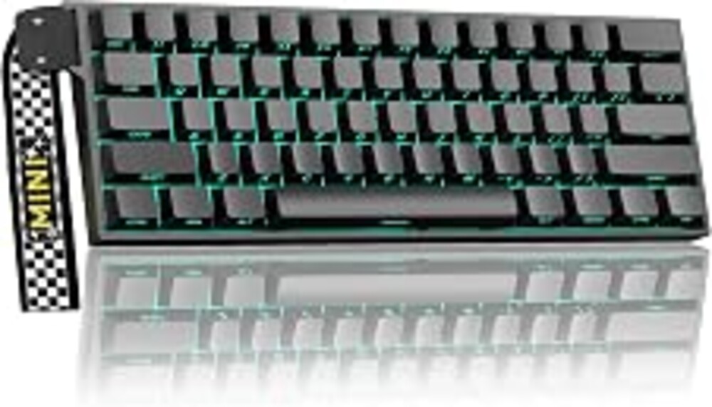 Aula MINI60 HE PRO Wireless Gaming Keyboard 60%,Hall Effect Rapid Trigger Magnetic Keyboard,8000Hz Polling,Tri-Mode(BT5.0/2.4GHz/USB-C),RGB Hot Swappable Compact Mechanical Keyboard for Gamer(Black)