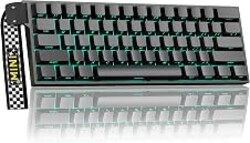 Aula MINI60 HE PRO Wireless Gaming Keyboard 60%,Hall Effect Rapid Trigger Magnetic Keyboard,8000Hz Polling,Tri-Mode(BT5.0/2.4GHz/USB-C),RGB Hot Swappable Compact Mechanical Keyboard for Gamer(Black)