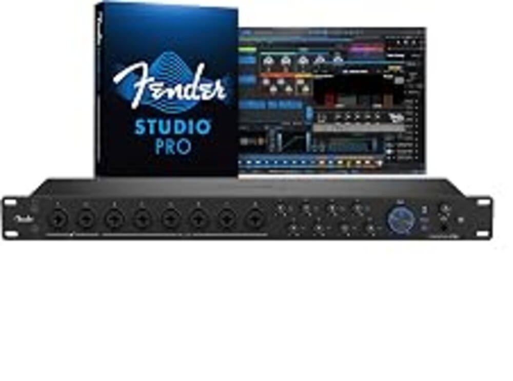 Fender Quantum LT 16 | 16-in 8-out USB-C Audio Interface for Music Production, Eight MAX-HD Mic Preamps, 14 Line Inputs, Low-Latency Drivers, Loopback, Balanced Outputs, Headphone Amp, Mac & PC | 16-in 8-out USB-C Audio Interface for Music Production. Eight MAX-HD Mic Preamps, 14 Line Inputs, Low-Latency Drivers