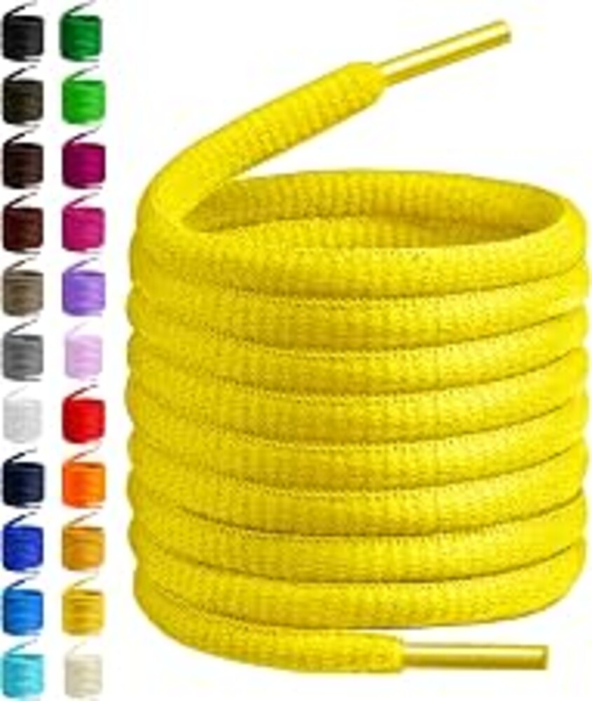Birch Oval Shoelaces 27 Colors Half Round 1/4" Shoe Laces 4 Different Lengths