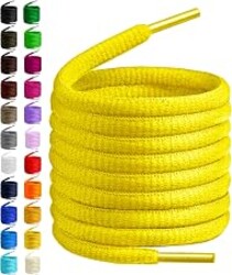Birch Oval Shoelaces 27 Colors Half Round 1/4" Shoe Laces 4 Different Lengths